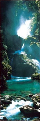 Türposter Wasserfall